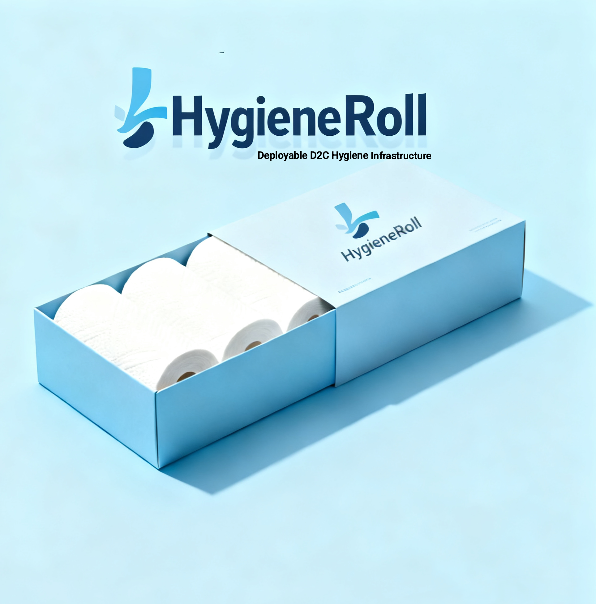 HygieneRoll branded boxed supply presentation
